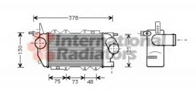 VAN WEZEL 37004270 -  Интеркулер